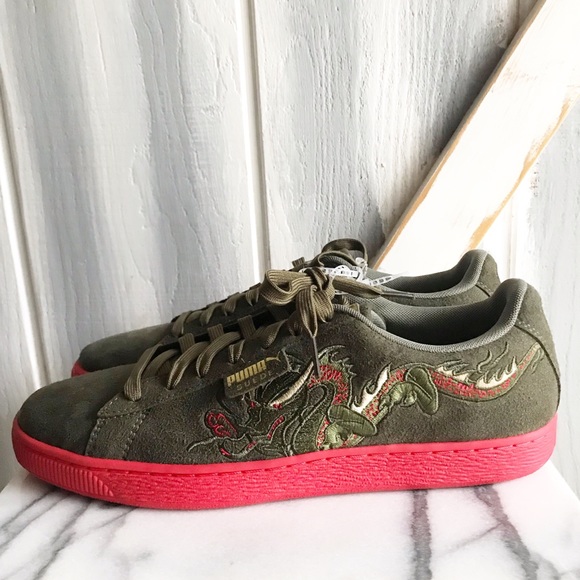 puma court classic dragon patch